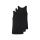 esmara Men Herren Feinripp-Achselhemden, 3 Stück (Schwarz, 4/S) - B-Ware neuwertig