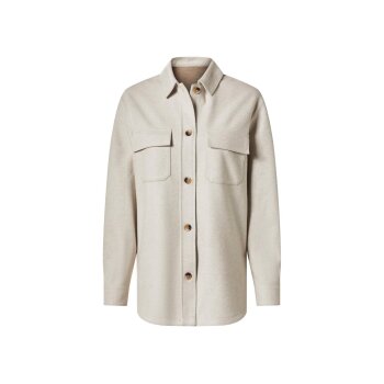esmara® Damen Fleece-Overshirt (Beige, L(44/46)) - B-Ware neuwertig