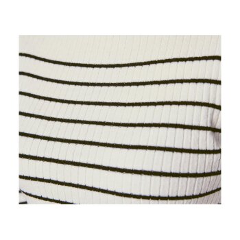 esmara® Damen Strickpullover, in modischer Rippstrick-Qualität (Streifen, M (40/42)) - B-Ware neuwertig
