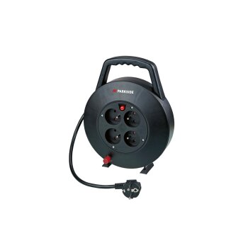 PARKSIDE® Kabeltrommel, 5 m, mit 4 Steckern - B-Ware...