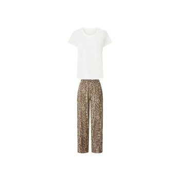 esmara® Damen Pyjama (Weiß, L (44/46)) - B-Ware neuwertig