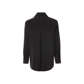 esmara® Damen Bluse, in matter Satin-Qualität (Schwarz, 44) - B-Ware neuwertig