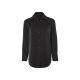 esmara® Damen Bluse, in matter Satin-Qualität (Schwarz, 44) - B-Ware neuwertig