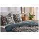 LIVARNO® Bettwäsche, aus Satin, 240 x 220 cm, Blumen/grün - B-Ware neuwertig