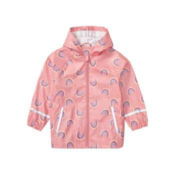 lupilu® Baby Kleinkinder Matsch- und Buddeljacke, wind- und wasserdicht (pink gemustert, 86/92) - B-Ware neuwertig