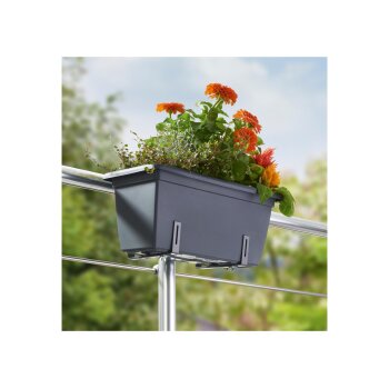 PARKSIDE Blumenkastenhalterung, Set 2tlg., anthrazit -...