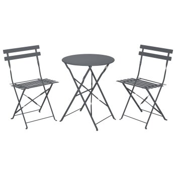 LIVARNO® Bistro-Set, 3-teilig (Anthrazit) - B-Ware sehr gut