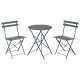 LIVARNO® Bistro-Set, 3-teilig (Anthrazit) - B-Ware sehr gut