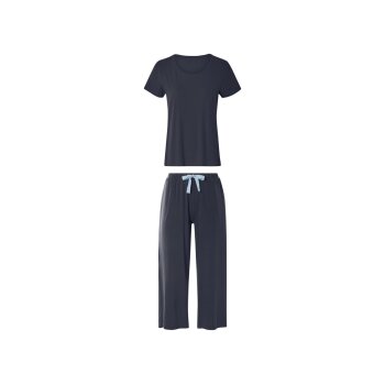 esmara® Damen Pyjama (Navy, XS (32/34)) - B-Ware neuwertig