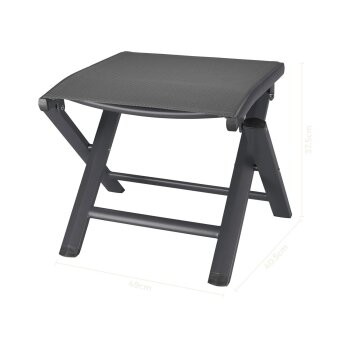 LIVARNO® Alu-Klapphocker »Houston« anthrazit - B-Ware Transportschaden Kosmetisch