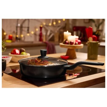 SILVERCREST® Aluguss-Schmorpfanne mit Deckel, Ø 28cm - B-Ware gut