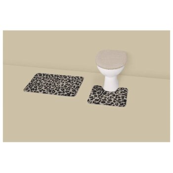 LIVARNO® Badezimmergarnitur, 3er-Set (Teppich/ mit...