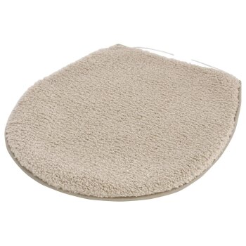 LIVARNO® Badezimmergarnitur, 3er-Set (Teppich/ mit WC-Ausschnitt, gemustert schwarz) - B-Ware sehr gut