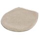 LIVARNO® Badezimmergarnitur, 3er-Set (Teppich/ mit WC-Ausschnitt, gemustert schwarz) - B-Ware sehr gut