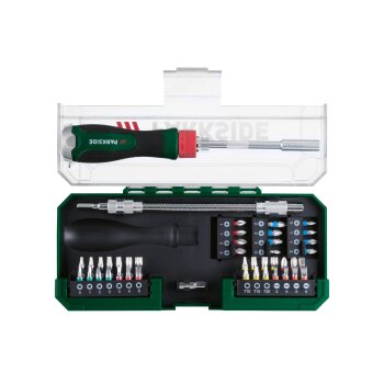 PARKSIDE® 43-teiliges Ratschenschraubendreher-Bit-Set - B-Ware Transportschaden Kosmetisch