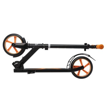 CRIVIT Alu-Scooter (schwarz/orange) - B-Ware neuwertig