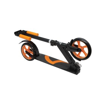 CRIVIT Alu-Scooter (schwarz/orange) - B-Ware neuwertig