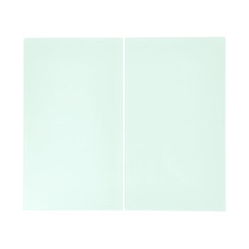 SILVERCREST® Glas-Herdabdeckplatten, 2 Stück (Milchglas) - B-Ware neuwertig