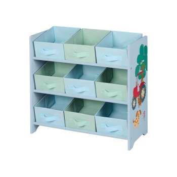 LIVARNO® Aufbewahrungsregal, 65 x 62 x 30 cm (Blau) - B-Ware neuwertig