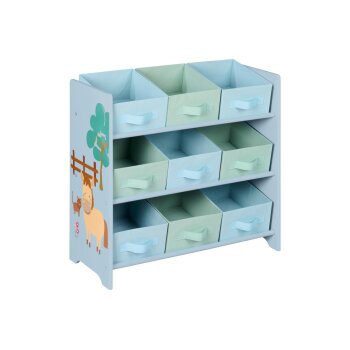 LIVARNO® Aufbewahrungsregal, 65 x 62 x 30 cm (Blau) - B-Ware neuwertig
