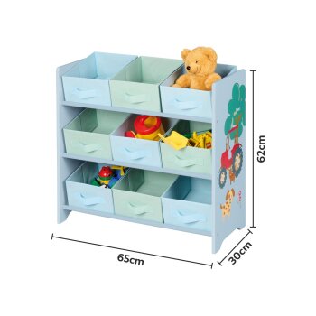 LIVARNO® Aufbewahrungsregal, 65 x 62 x 30 cm (Blau) - B-Ware neuwertig
