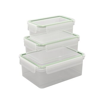 ERNESTO® Frischhaltedosen, 3er Set (3er, rechteckig)...