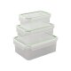 ERNESTO® Frischhaltedosen, 3er Set (3er, rechteckig) - B-Ware neuwertig