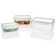 ERNESTO® Frischhaltedosen, 3er Set (3er, rechteckig) - B-Ware neuwertig