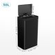 Ribelli Sensor-Mülleimer, aus Edelstahl, 50 L, schwarz - B-Ware Transportschaden Kosmetisch