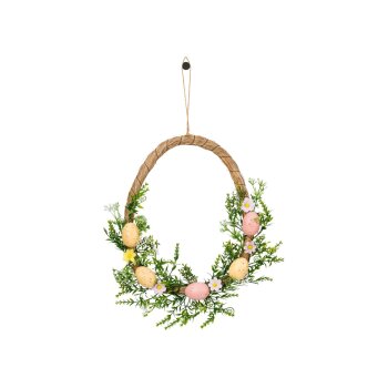 LIVARNO Frühlingsdekoration Osterkranz, oval -...
