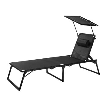 LIVARNO® Alu-Dreibeinliege »Houston«, schwarz - B-Ware