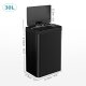 Ribelli Sensor-Mülleimer, aus Edelstahl, 30 L, schwarz - B-Ware sehr gut