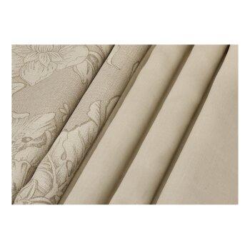 LIVARNO® Wendebettwäsche, aus Satin, 240 x 220 cm, beige - B-Ware neuwertig