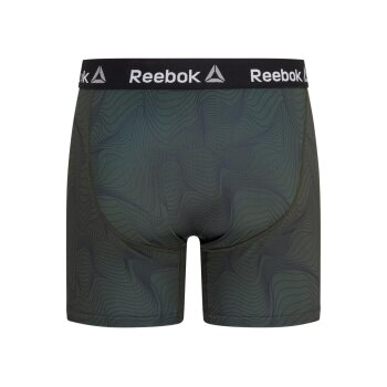 Reebok Herren Boxershorts, 2 Stück (schwarz/khaki, S (44/46)) - B-Ware neuwertig