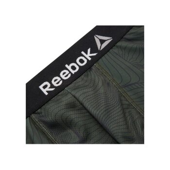Reebok Herren Boxershorts, 2 Stück (schwarz/khaki, S (44/46)) - B-Ware neuwertig
