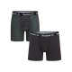 Reebok Herren Boxershorts, 2 Stück (schwarz/khaki, S (44/46)) - B-Ware neuwertig
