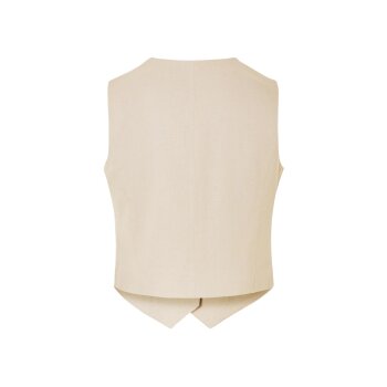 esmara® Damen-Weste, mit Leinen, 46, beige - B-Ware...