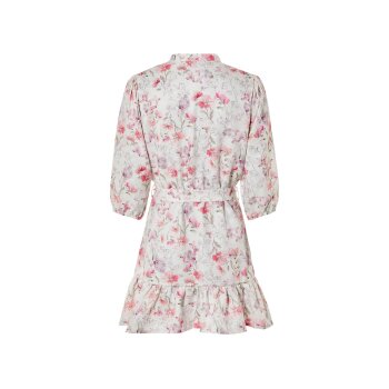 esmara® Damen Minikleid in Leinenoptik (Weiß/Pink, 46) - B-Ware neuwertig