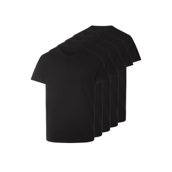 esmara Men Herren T-Shirts, 5 Stück (Schwarz, L...
