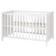 roba 2 in 1 Babybett 60 x 120 cm + Matratze - Gitter- & Beistellbett 6-fach Höhenverstellbar, Holz/weiß - B-Ware Transportschaden Kosmetisch