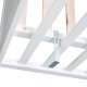 roba 2 in 1 Babybett 60 x 120 cm + Matratze - Gitter- & Beistellbett 6-fach Höhenverstellbar, Holz/weiß - B-Ware Transportschaden Kosmetisch