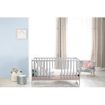 roba Kombi-Kinderbett, 70 x 140 cm, Holz taupe - B-Ware Transportschaden Kosmetisch