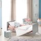 roba Kombi-Kinderbett, 70 x 140 cm, Holz taupe - B-Ware Transportschaden Kosmetisch