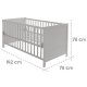 roba Kombi-Kinderbett, 70 x 140 cm, Holz taupe - B-Ware Transportschaden Kosmetisch