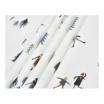 LIVARNO Feinbiber-Bettwäsche, 140 x 200 cm, Menschen/weiß - B-Ware neuwertig