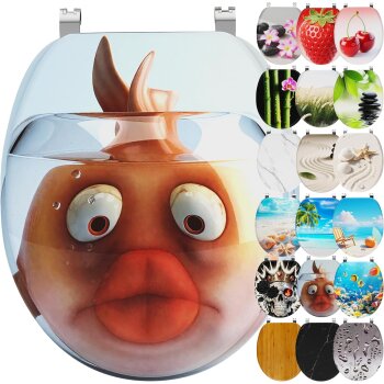 Ribelli WC-Sitz, mit Absenkautomatik, Clownfisch - B-Ware...