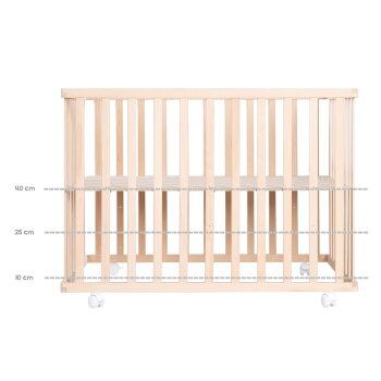 roba Laufgitter 75 x 100 + Einlage Jumbotwins - Holz natur - B-Ware Transportschaden Kosmetisch