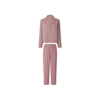 esmara® Damen Musselin-Pyjama (Rose, S(36/38)) - B-Ware neuwertig