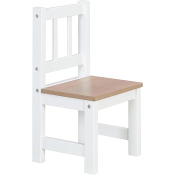 roba Woody Kindersitzgruppe, 2 Stühle & 1 Tisch, weiß lackiert - B-Ware Transportschaden Kosmetisch