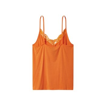 esmara® Damen Spaghettitops, 2 Stück (orange/beige, XS(32/34)) - B-Ware neuwertig
